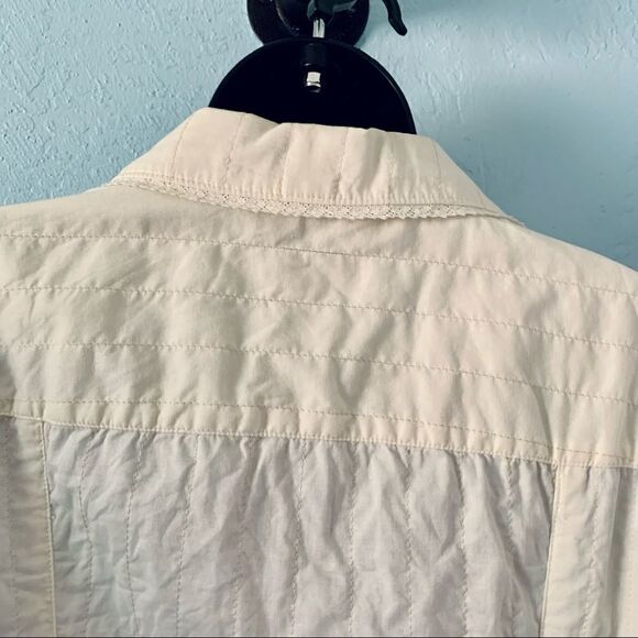 Bandolino Cream Cropped Blazer Jacket Size 10 - Picture 11 of 14